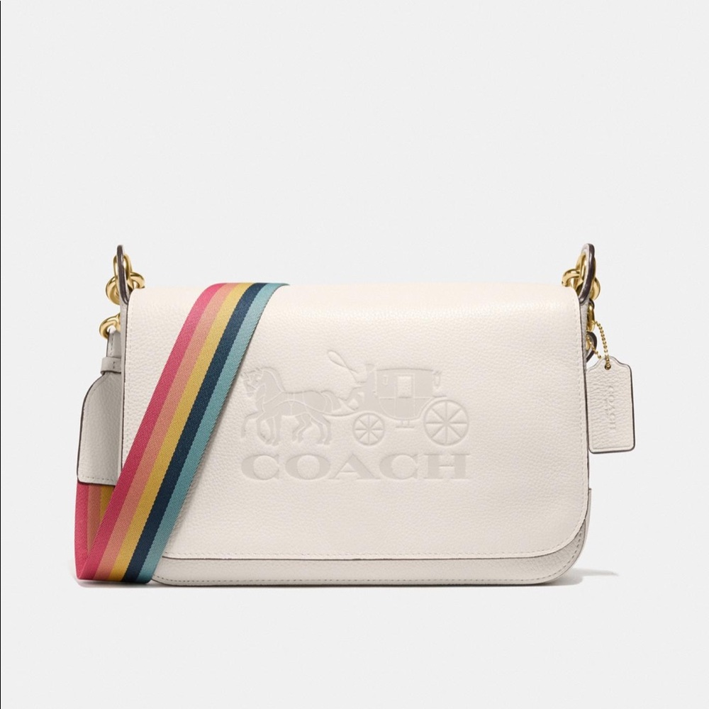 NWOT Coach Jes Messenger Bag White and colorblock